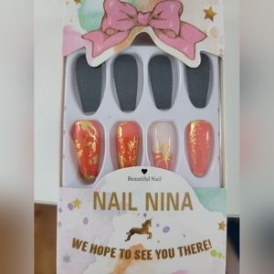 Glamermaid press-on nails Bundle inc matte, design, abstract, metallic, shimmer